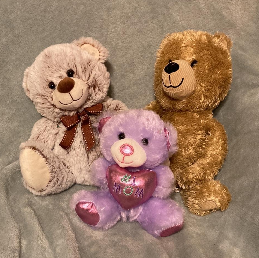 Teddy Bear Bundle - Lot of 3 Plush Animals